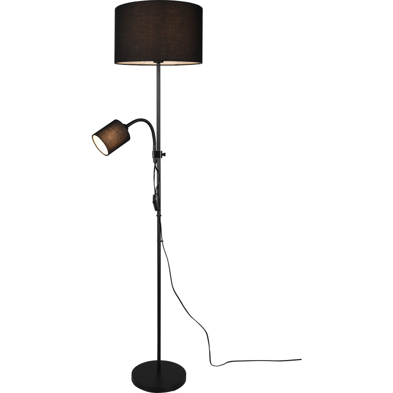 Trio Lighting Owen golvlampa, svart