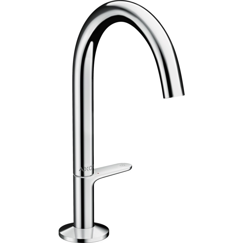 hansgrohe AXOR One håndvaskarmatur 140mm tud med push-open, forkromet