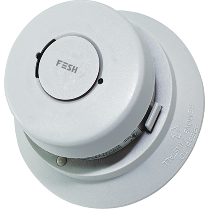 Foss Fesh Smart Home brandvarnare, 9V batteri, vit