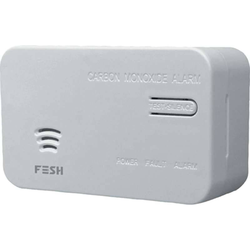 Foss Fesh Smart Home kuliltealarm, 9V, hvid
