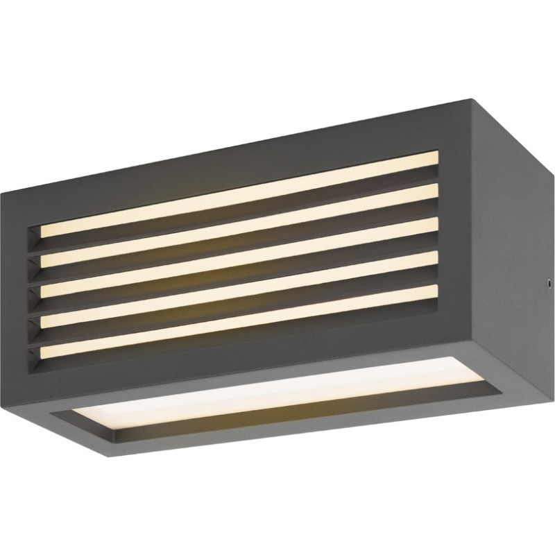 Væglampe Box-L, LED 3000K, 480 lumen, antracit, IP44