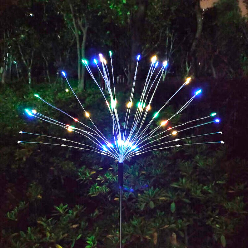Veli Line Starlight tr&auml;dg&aring;rdslampa solcell, f&auml;rgat ljus