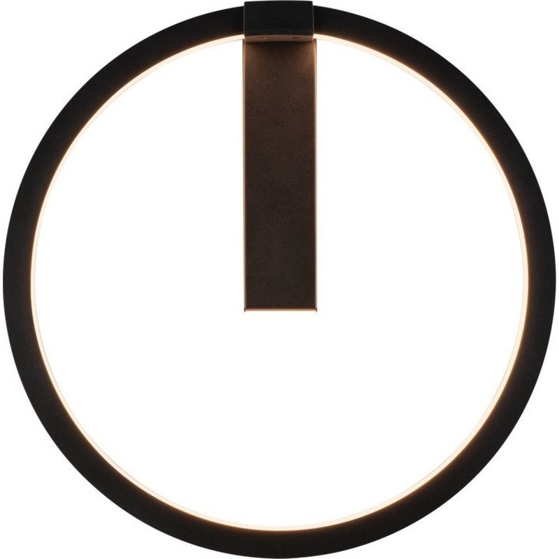 SLV One væglampe, sort, Ø40 cm