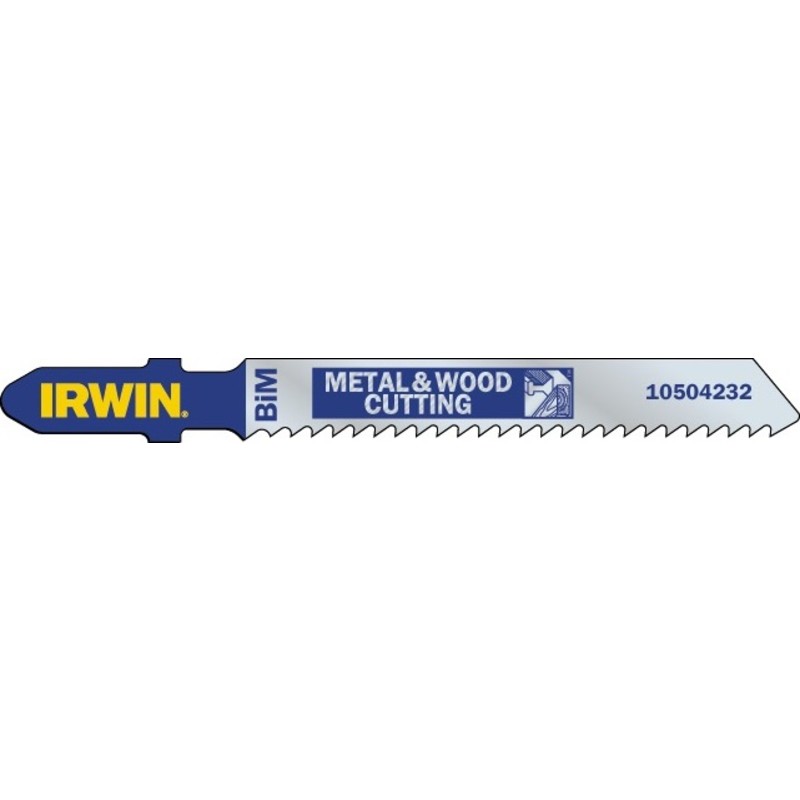 Irwin T345XF sticksågblad, för trä och metall, 5-10 TPI, 5 st
