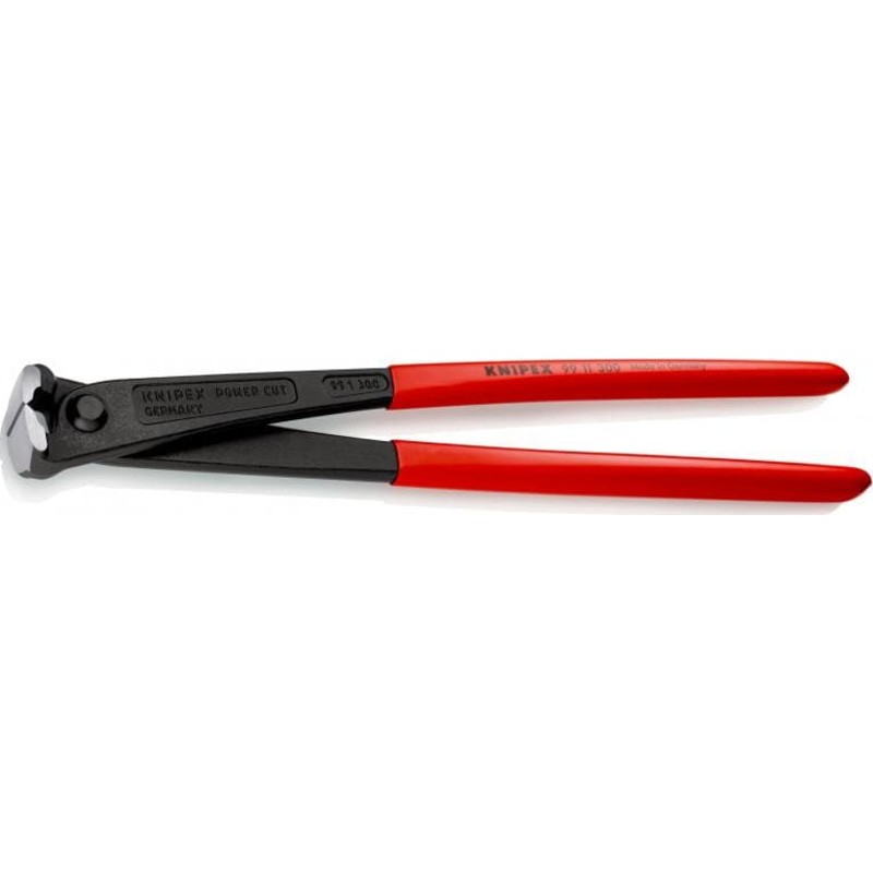 Knipex kraft-bindetang høj udveksling sort atramenteret betrukket med kunststof 300 mm