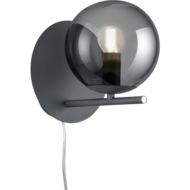 Trio Lighting Pure væglampe, antracit