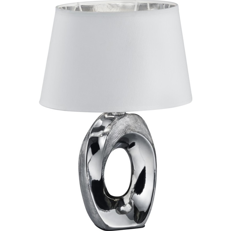 Trio Lighting Taba bordslampa, silver, 33 cm