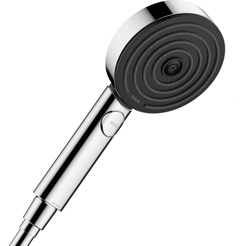 hansgrohe Pulsify Select håndbruser ø105mm 3 stråletyper, forkromet