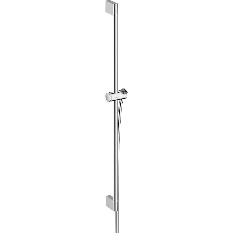Hansgrohe unica bruserstangsæt pulsify s 90 cm med push bruserholder og bruserslange krom