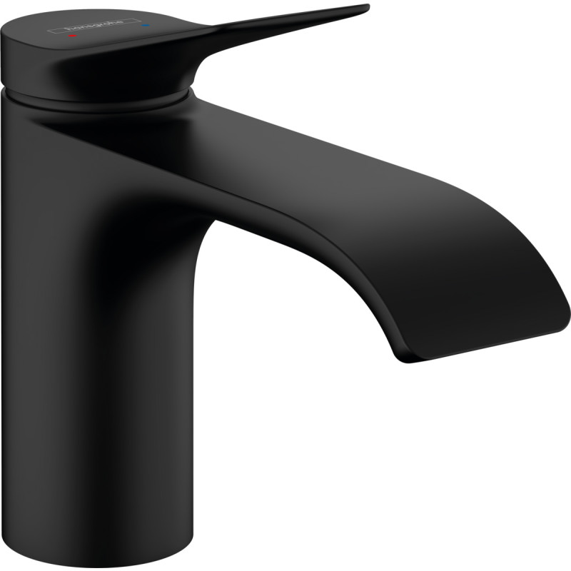 Hansgrohe vivenis 1-grebs håndvaskarmatur 80 uden bundventil mat sort