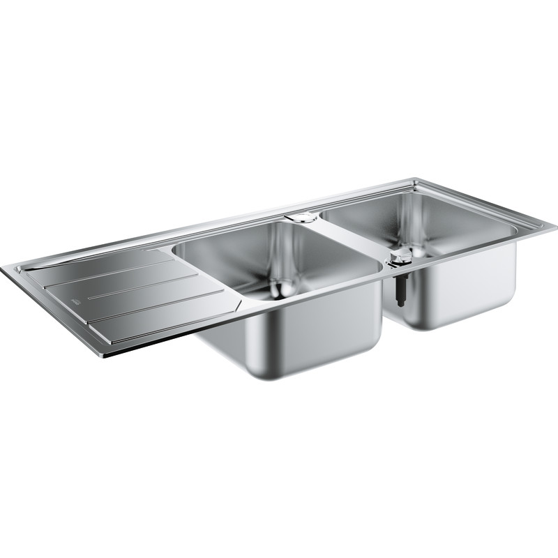 Grohe K500 køkkenvask, 116x50 cm, rustfrit stål