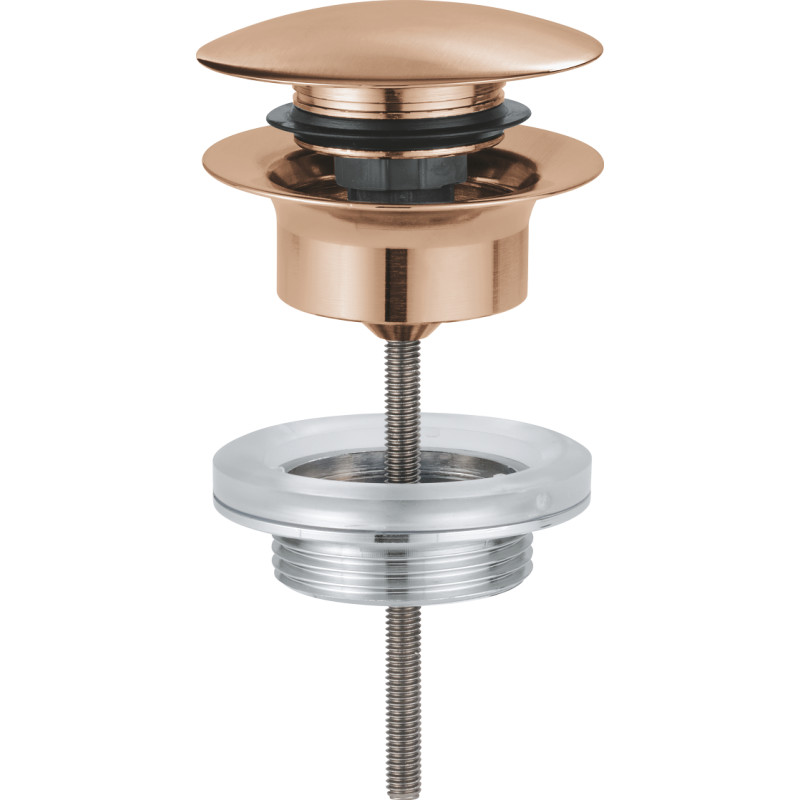 Grohe Push up bundventil - Børstet Warm Sunset, Afløbsgarniture med tryk-åben 65807DL0