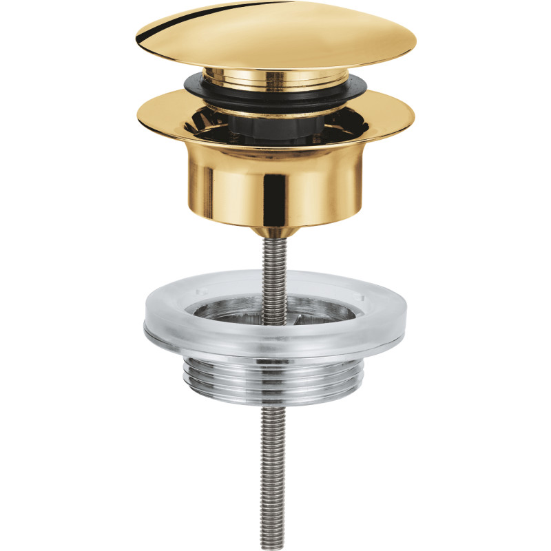 Grohe bottenventil, push-open, mässing