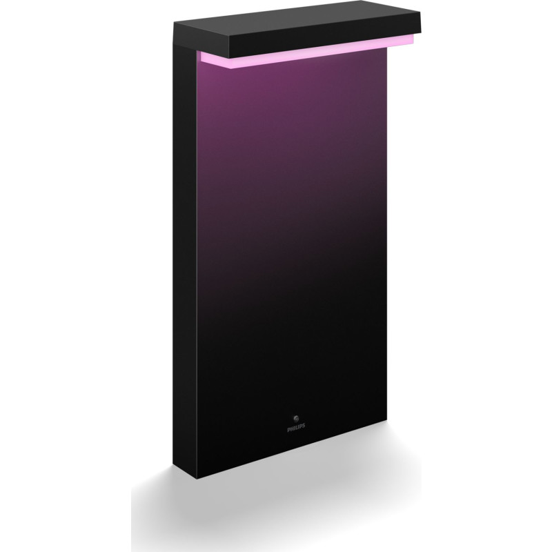 Philips Hue Nyro White and Color Ambiance udendørs piedestal / pullert, sort
