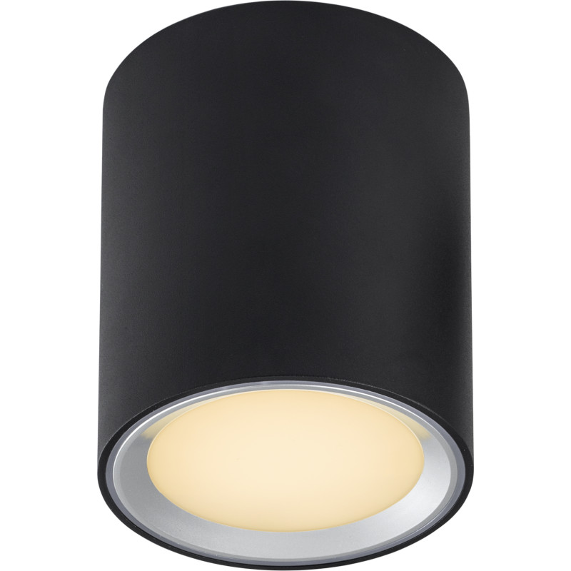 Fallon Påbygningsspot Long Black - Nordlux Fallon long - Stue - Metal - Rund