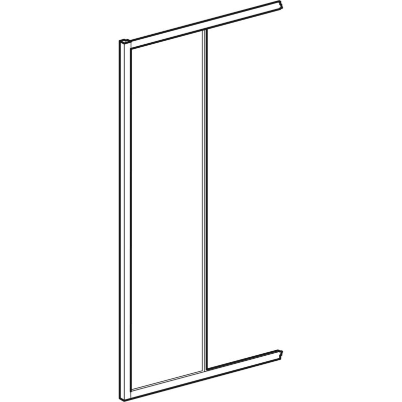 Contura Shower Next glaspanel för duschkabin, 75x190 cm, styrglas