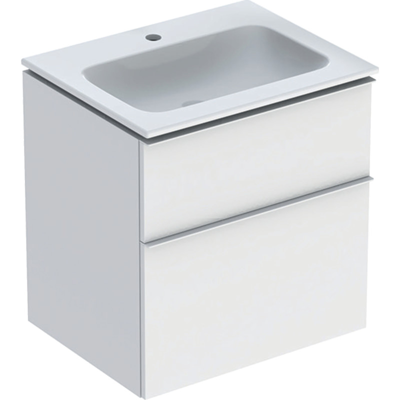 Geberit iCon mbelpakke, 60 cm, 2 skuffer, KeraTect, hvid (mat)