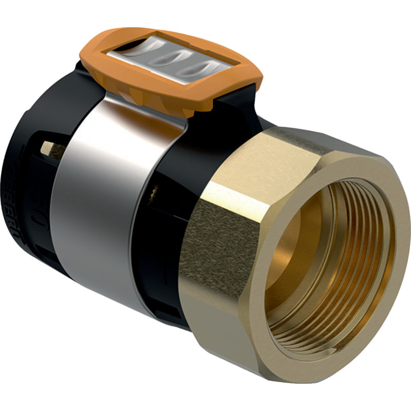 2 stk Geberit Flowfit silicium overgangsmuffe, 50 mm x 2"
