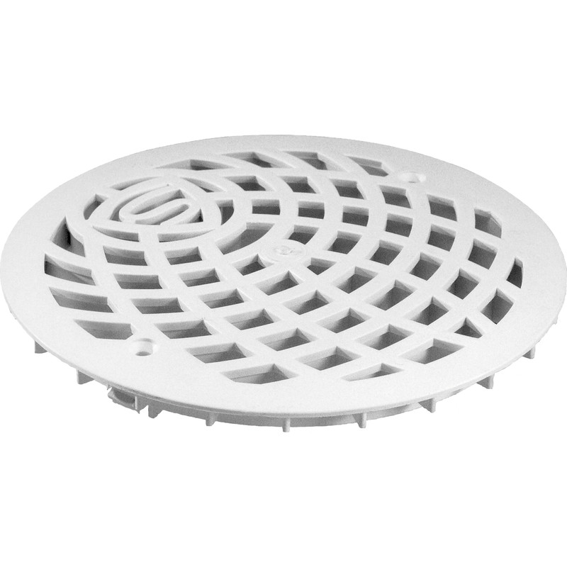Purus afløbsrist, Ø150mm, hvid