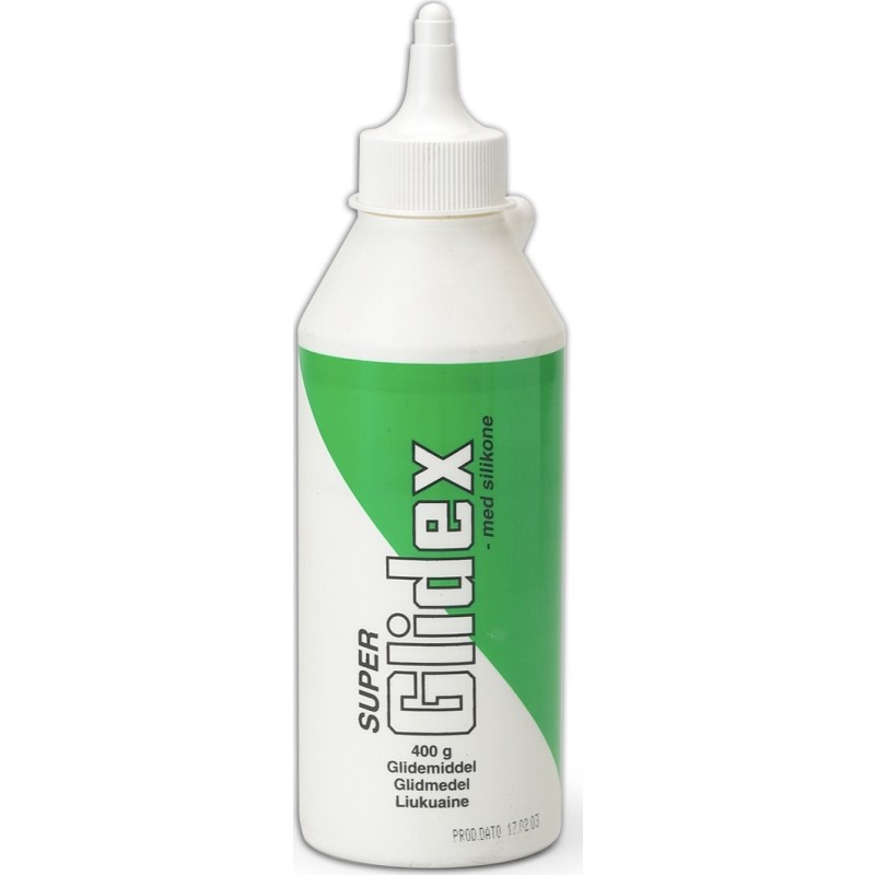 Super Glidex silikonebaseret glidemiddel, flaske, 400 g