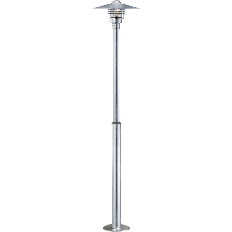 Vejers Havelampe 2 m Galvanised - Nordlux - Metal - Med én lyskilde