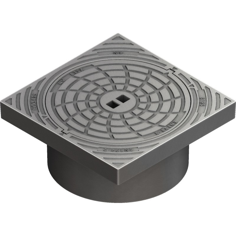Ulefos lock, 425x220 mm, med lås, fast, 12,5 ton