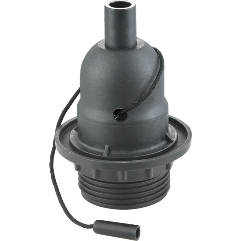 Halo Design E27 fatning med snorafbryder, sort