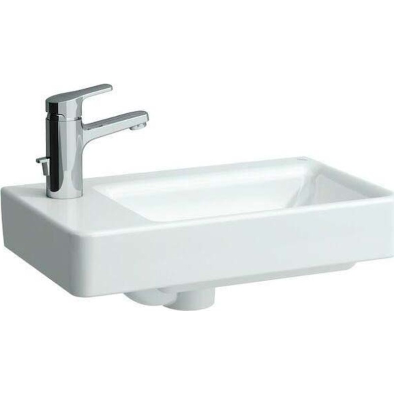 Laufen Pro S håndvask 480 x 280 mm. Hanehul til venstre. Til bolt montage