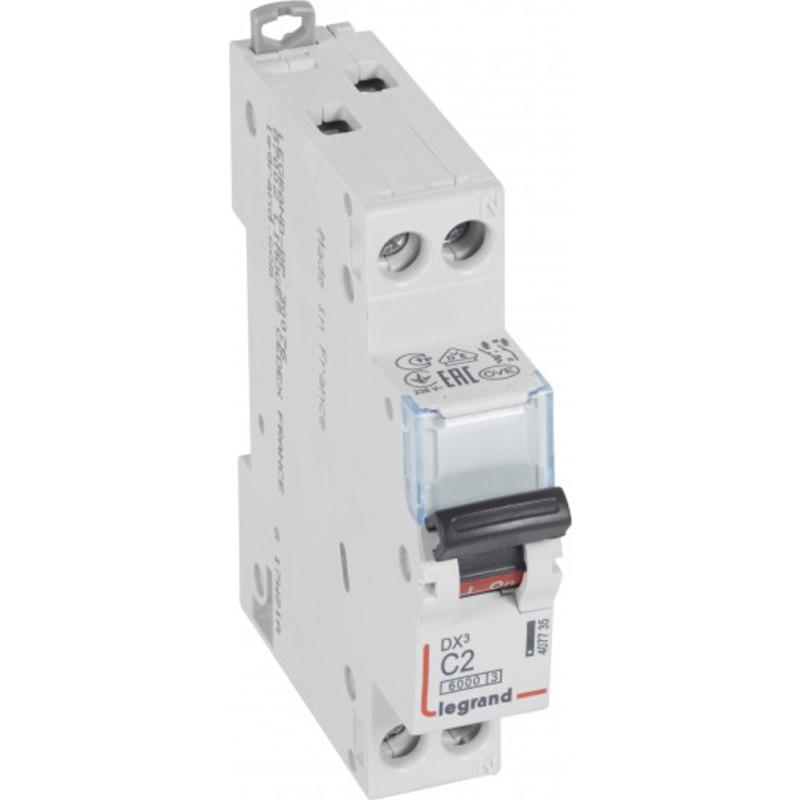 Legrand DX3 automatsikring kl. C, 1P med 2A