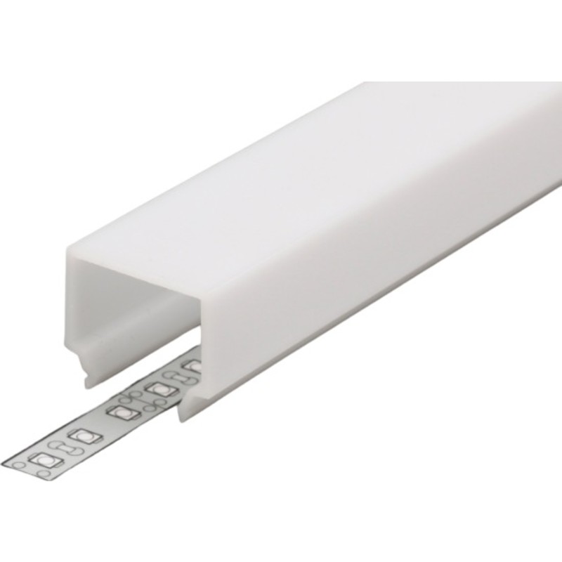 All-Light cover til LED skinne, høj milky