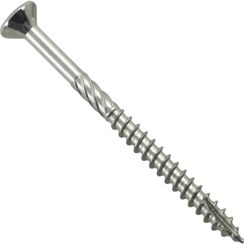 NKT Förzinkad spånskiveskruv, försänkt huvud, 5,0x100 mm, 100 stk