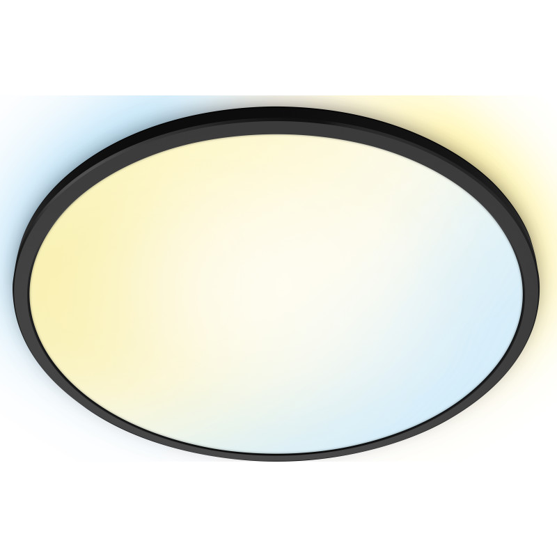 Wiz Superslim plafond, justerbar vit, svart, &Oslash;55 cm