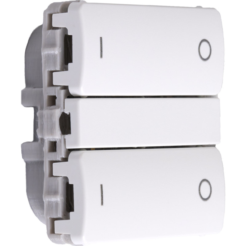 Smartkontakten Zigbee batteritryk til LK Fuga, tænd/sluk, hvid