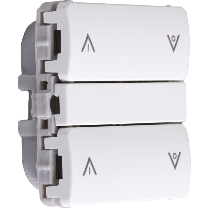 Smartkontakten Zigbee batteritryk til LK Fuga, op/ned, hvid