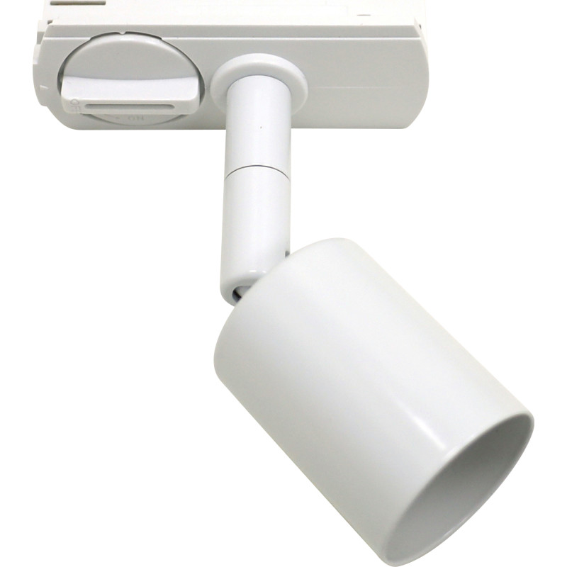 Spot Track light 1F GU10 ECO - eksklusiv lyskilde, mat hvid