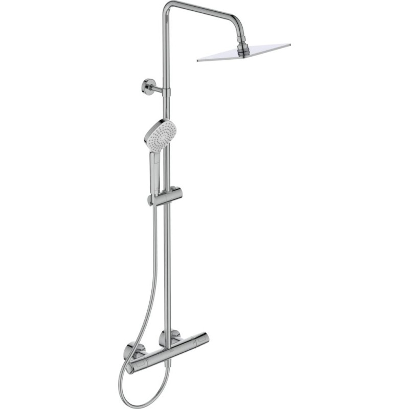 Ideal Standard Idealrain T100 brusesystem med termostatarmatur, forkromet