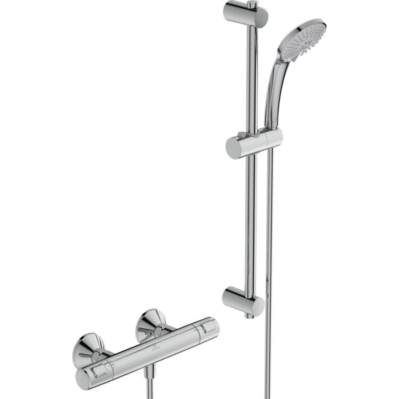 Ideal Standard Ceratherm T25 Idealrain brusesæt, vandbesparende, krom