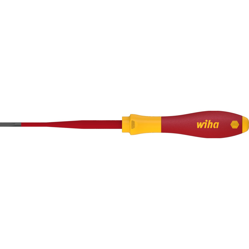 Wiha SoftFinish Slimfix skruvmejsel, spår, 3,5 mm, 1000V