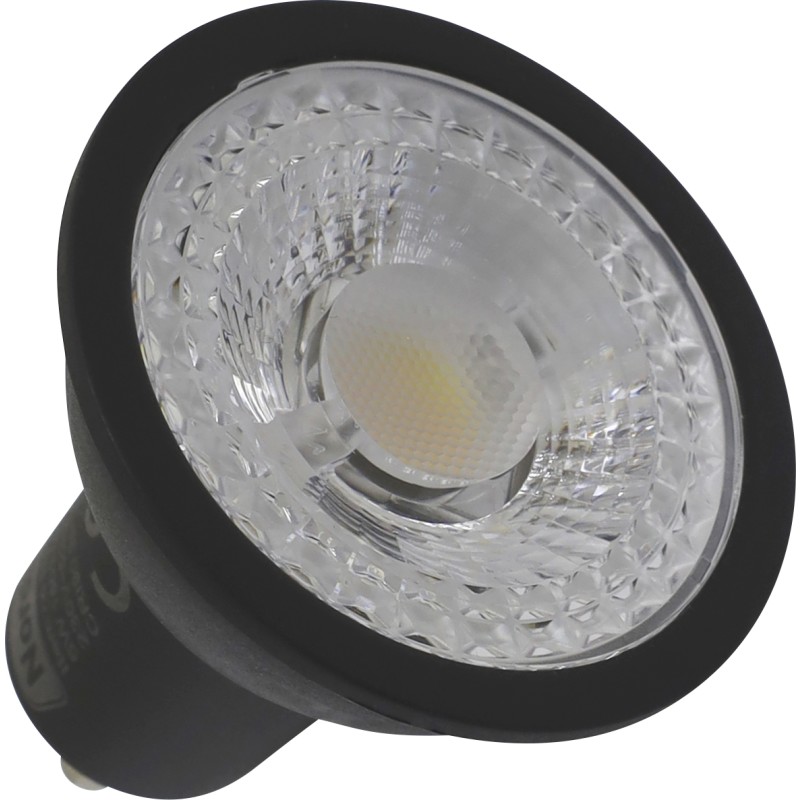 Nordtronic Long Life GU10 LED-pre, 5W, 1800-3000K, 350lm, Ra/CRI>90, dmpbar, flickerfree, sort
