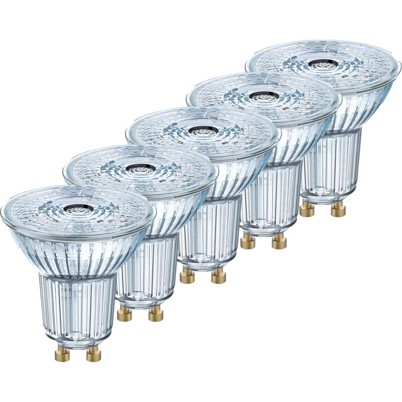 LEDVANCE LED PAR16, 3,7W/930 - Varm hvid, GU10 (350 lumen) 36° dæmpbar (=50w) - 5 PAK