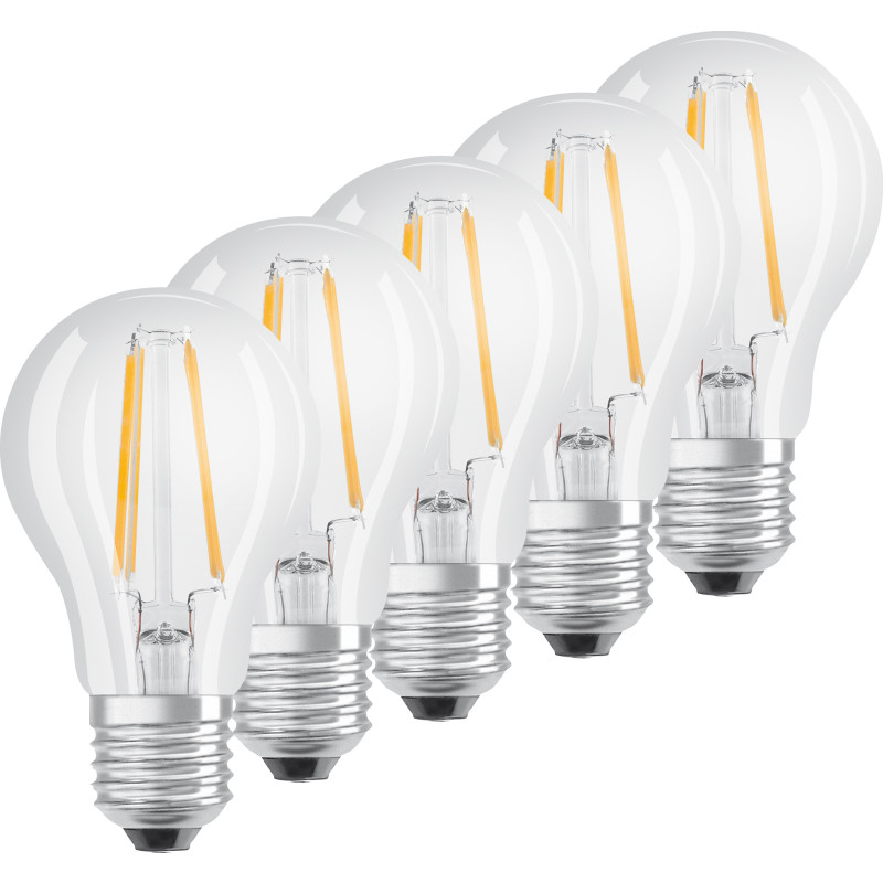 LED Standard 7W/827 E27 klar - 5 stk. pakning