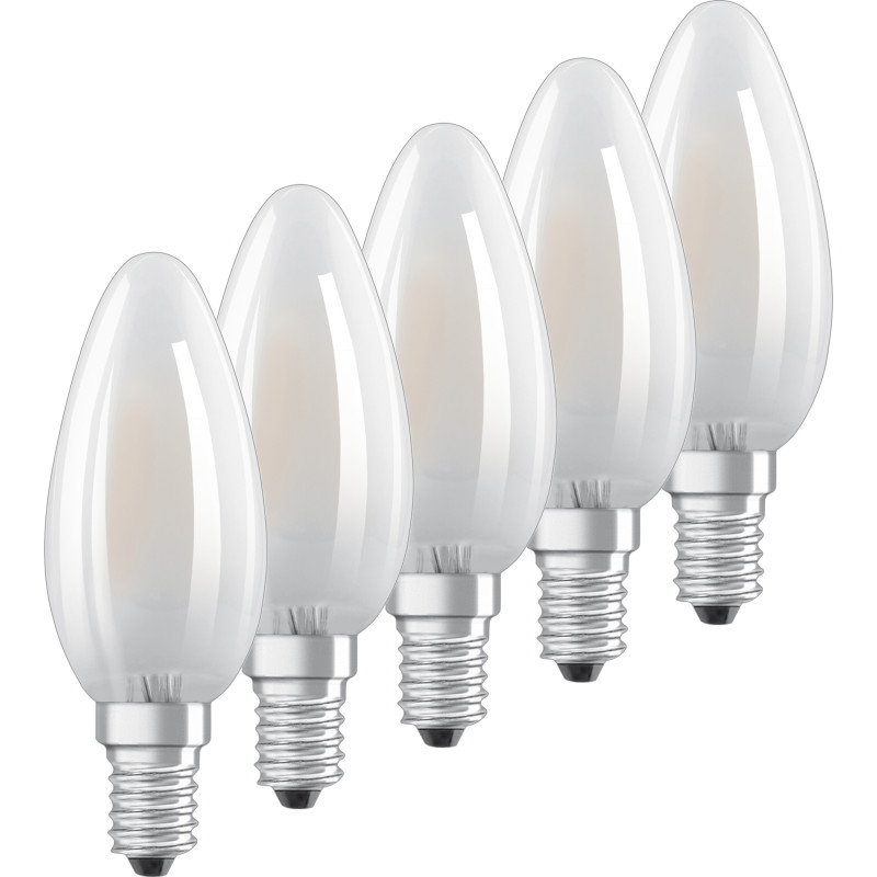 Ledvance Parathom E14 kronljuslampa, 5 st, 2700K, 4W