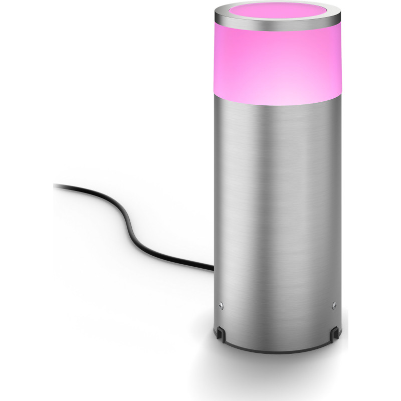 Philips Hue Calla - Pedestallys - LED - 8 W - klasse G - RGB/hvidt lys - 2200-6500 K - krom-matteret