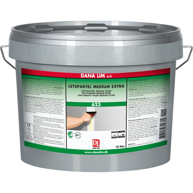 Dana Lim Medium Extra 623 lättspackel, 10L