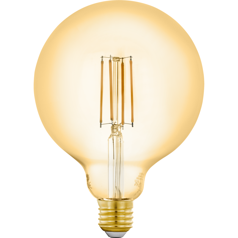 EGLO CONNECT-Z E27 LED G125 amberfarvet globepære med varmt hvidt lys