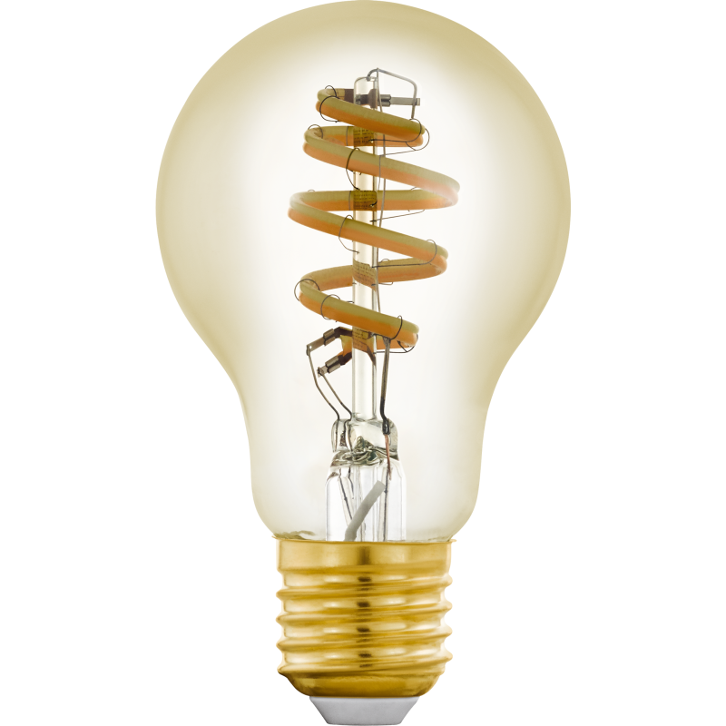 EGLO CONNECT-Z E27 LED A60 amberfarvet standardpære med spiral og forskelligt hvidt lys