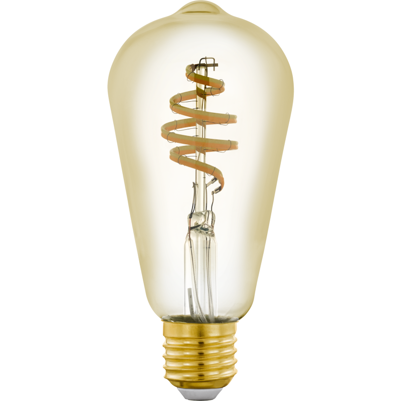 Eglo - St64 - E27 Led Pære - Spiral Amber - Dæmpbar - Tw Zigbee Bt