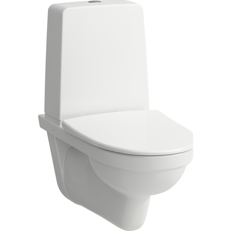 Laufen Kompas væghængt toilet, uden skyllekant, hvid