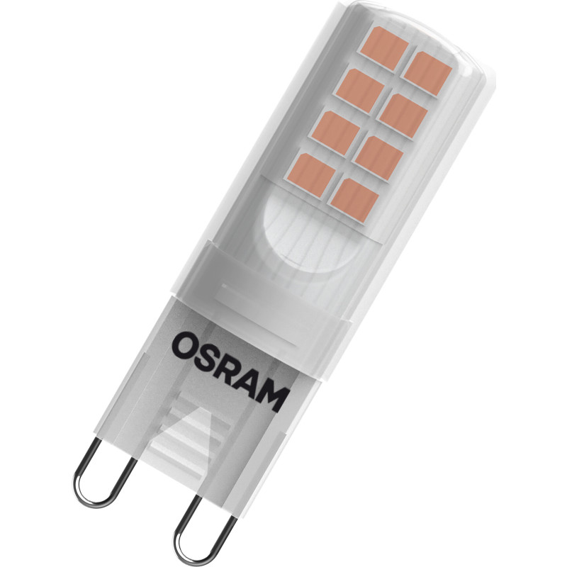 OSRAM - LED-lyspære - form: P15 - matteret finish - G9 - 2.6 W (tilsvarende 28 W) - klasse E - varmt hvidt lys - 2700 K