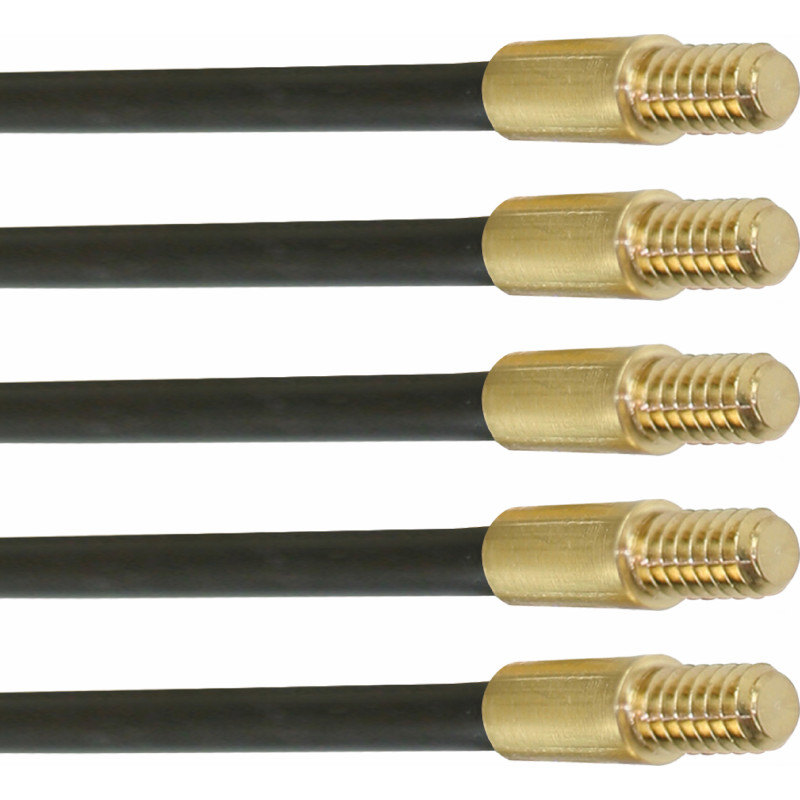 Super Rod Ekstra Rod, 5 stk, Sort, 6 mm x 1 m